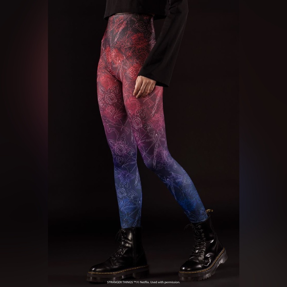 BlackMilk x Stranger Things Demogorgon Hunters Graffiti HWMF Leggings